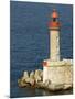 Port Lighthouse Guards Entrance to Harbor, Bastia, Corsica, France-Trish Drury-Mounted Photographic Print