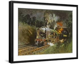 Port Line-Terence Cuneo-Framed Premium Giclee Print