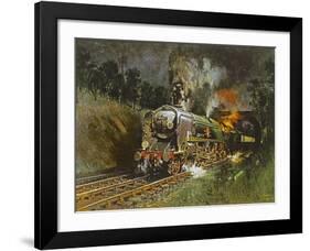 Port Line-Terence Cuneo-Framed Premium Giclee Print