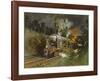 Port Line-Terence Cuneo-Framed Premium Giclee Print