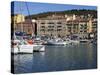 Port Lympia in the Quartier Du Port, Nice, Alpes Maritimes, Provence, Cote D'Azur, French Riviera, -Peter Richardson-Stretched Canvas