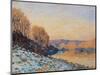 Port-Marly, White Frost, 1872-Alfred Sisley-Mounted Premium Giclee Print