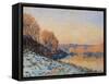 Port-Marly, White Frost, 1872-Alfred Sisley-Framed Stretched Canvas