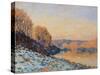 Port-Marly, White Frost, 1872-Alfred Sisley-Stretched Canvas