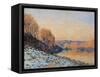 Port-Marly, White Frost, 1872-Alfred Sisley-Framed Stretched Canvas