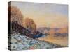 Port-Marly, White Frost, 1872-Alfred Sisley-Stretched Canvas