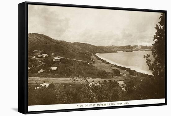 Port Moresby from Paga Hill - Papua New Guinea-null-Framed Stretched Canvas