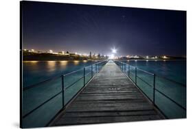 Port Noarlunga After Dark-SD Smart-Stretched Canvas