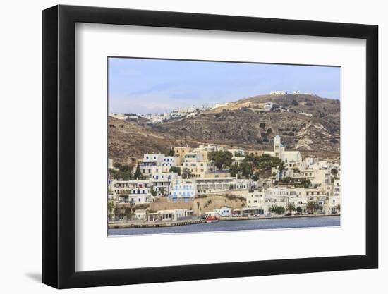 Port of Adamas (Adamantas) from the sea, Milos, Cyclades, Aegean Sea, Greek Islands, Greece, Europe-Eleanor Scriven-Framed Photographic Print