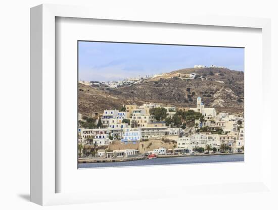 Port of Adamas (Adamantas) from the sea, Milos, Cyclades, Aegean Sea, Greek Islands, Greece, Europe-Eleanor Scriven-Framed Photographic Print