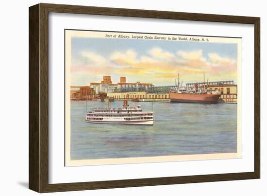 Port of Albany, New York-null-Framed Art Print