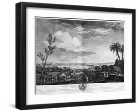 Port of Antibes in Provence, Series of 'Les Ports De France'-Claude Joseph Vernet-Framed Giclee Print