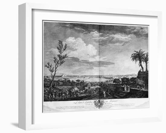 Port of Antibes in Provence, Series of 'Les Ports De France'-Claude Joseph Vernet-Framed Giclee Print