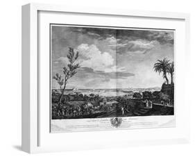 Port of Antibes in Provence, Series of 'Les Ports De France'-Claude Joseph Vernet-Framed Giclee Print