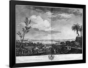 Port of Antibes in Provence, Series of 'Les Ports De France'-Claude Joseph Vernet-Framed Giclee Print