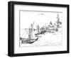 Port of Antwerp in 1520-Albrecht Durer-Framed Giclee Print