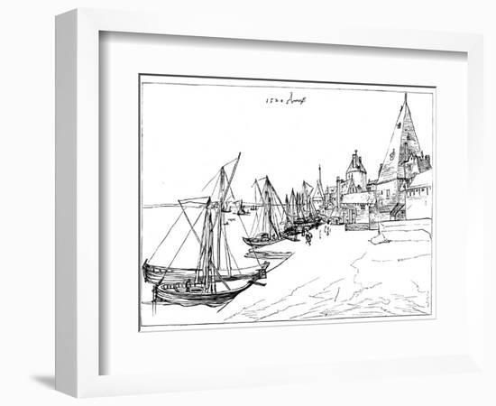 Port of Antwerp in 1520-Albrecht Durer-Framed Giclee Print