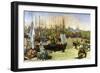 Port of Bordeaux-Edouard Manet-Framed Art Print