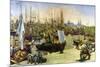 Port of Bordeaux-Edouard Manet-Mounted Art Print