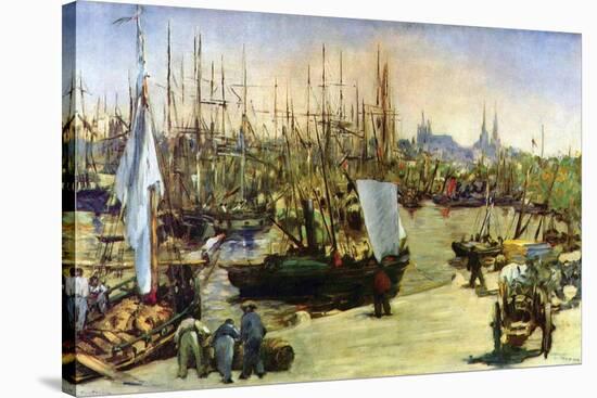Port of Bordeaux-Edouard Manet-Stretched Canvas
