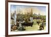 Port of Bordeaux-Edouard Manet-Framed Premium Giclee Print