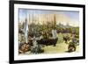 Port of Bordeaux-Edouard Manet-Framed Premium Giclee Print