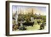 Port of Bordeaux-Edouard Manet-Framed Premium Giclee Print