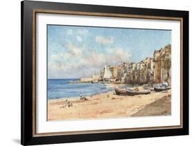 Port of Cefalu-Alberto Pisa-Framed Giclee Print