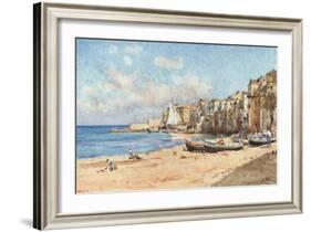 Port of Cefalu-Alberto Pisa-Framed Giclee Print