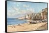 Port of Cefalu-Alberto Pisa-Framed Stretched Canvas