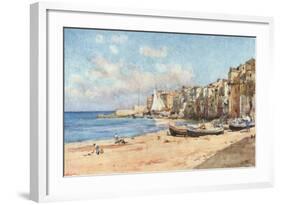 Port of Cefalu-Alberto Pisa-Framed Giclee Print