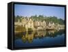 Port of Dinan, La Rance, Brittany, France, Europe-Philip Craven-Framed Stretched Canvas