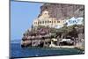 Port of Fira City at Santorini Island-karapas-Mounted Photographic Print