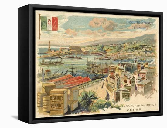 Port of Genoa, Italy-null-Framed Stretched Canvas