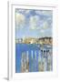 Port of Gloucester Island-Childe Hassam-Framed Art Print