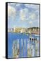 Port of Gloucester Island-Childe Hassam-Framed Stretched Canvas