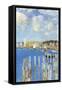 Port of Gloucester Island-Childe Hassam-Framed Stretched Canvas