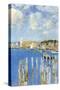 Port of Gloucester Island-Childe Hassam-Stretched Canvas