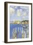 Port of Gloucester Island-Childe Hassam-Framed Art Print