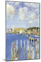 Port of Gloucester Island-Childe Hassam-Mounted Art Print