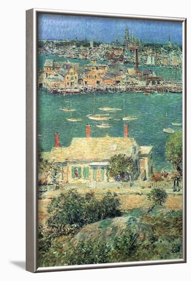 Port of Gloucester-Childe Hassam-Framed Art Print