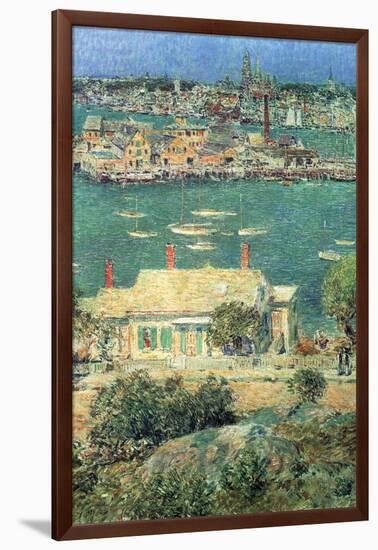 Port of Gloucester-Childe Hassam-Framed Art Print