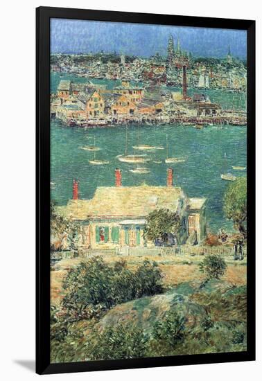 Port of Gloucester-Childe Hassam-Framed Art Print