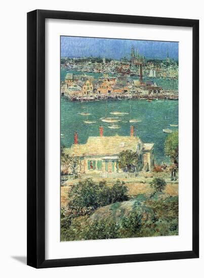 Port of Gloucester-Childe Hassam-Framed Art Print