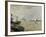 Port of Hamburg (Grey), 1916-Umberto Boccioni-Framed Giclee Print