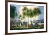 Port of Hanarourou in the Sandwich Islands, from "Voyage Pittoresque Autour Du Monde"-Ludwig Choris-Framed Giclee Print