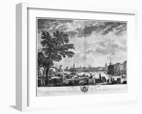 Port of La Rochelle, Seen from the Small Shore, Series of 'Les Ports De France'-Claude Joseph Vernet-Framed Giclee Print