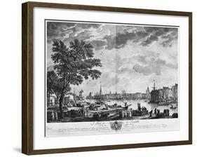 Port of La Rochelle, Seen from the Small Shore, Series of 'Les Ports De France'-Claude Joseph Vernet-Framed Giclee Print