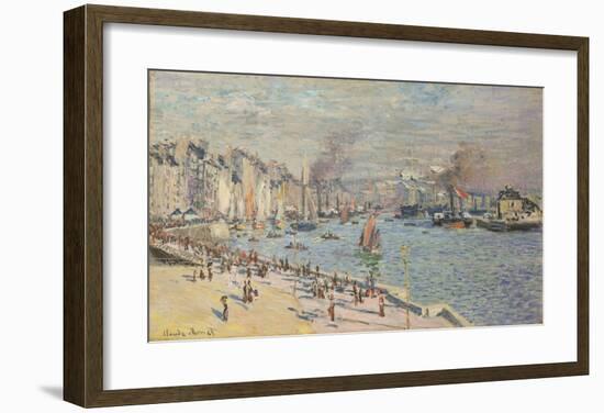 Port of Le Havre, 1874-Claude Monet-Framed Premium Giclee Print