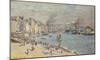 Port of Le Havre, 1874-Claude Monet-Mounted Premium Giclee Print